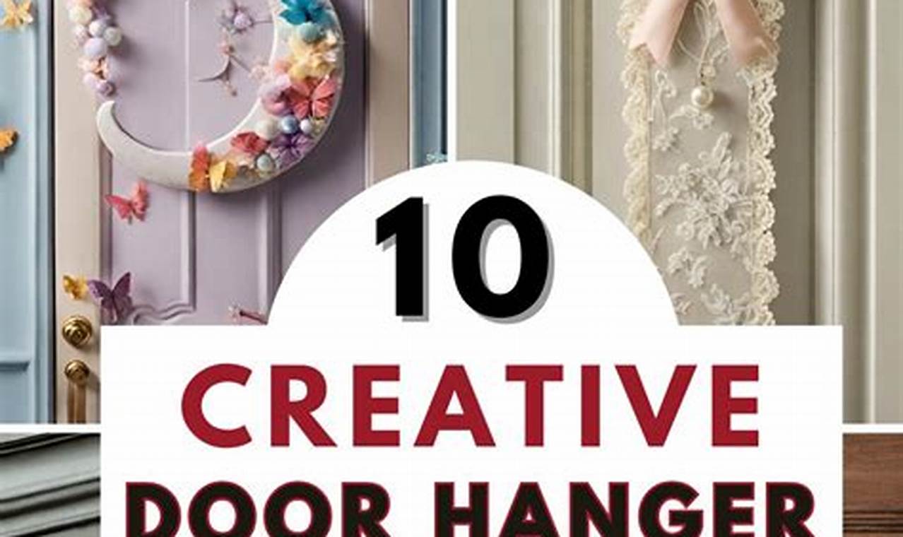 Easy DIY Door Hanger Ideas: Unique Door Decor