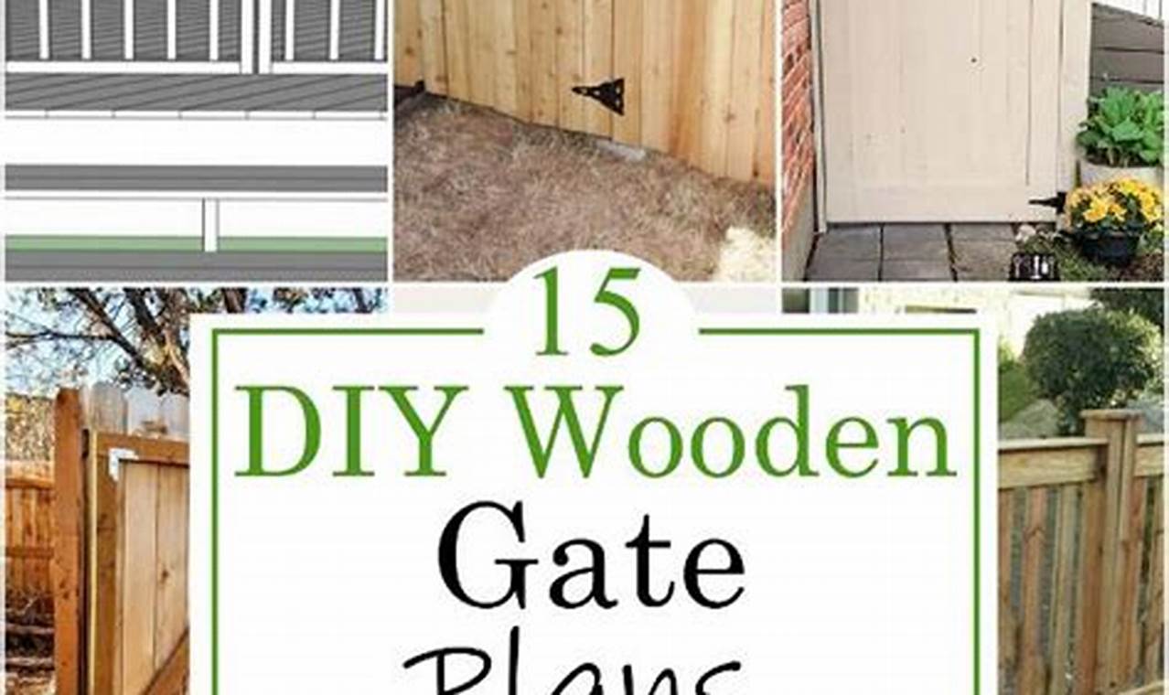 Easy DIY Wood Gate Plans: Build Your Own!