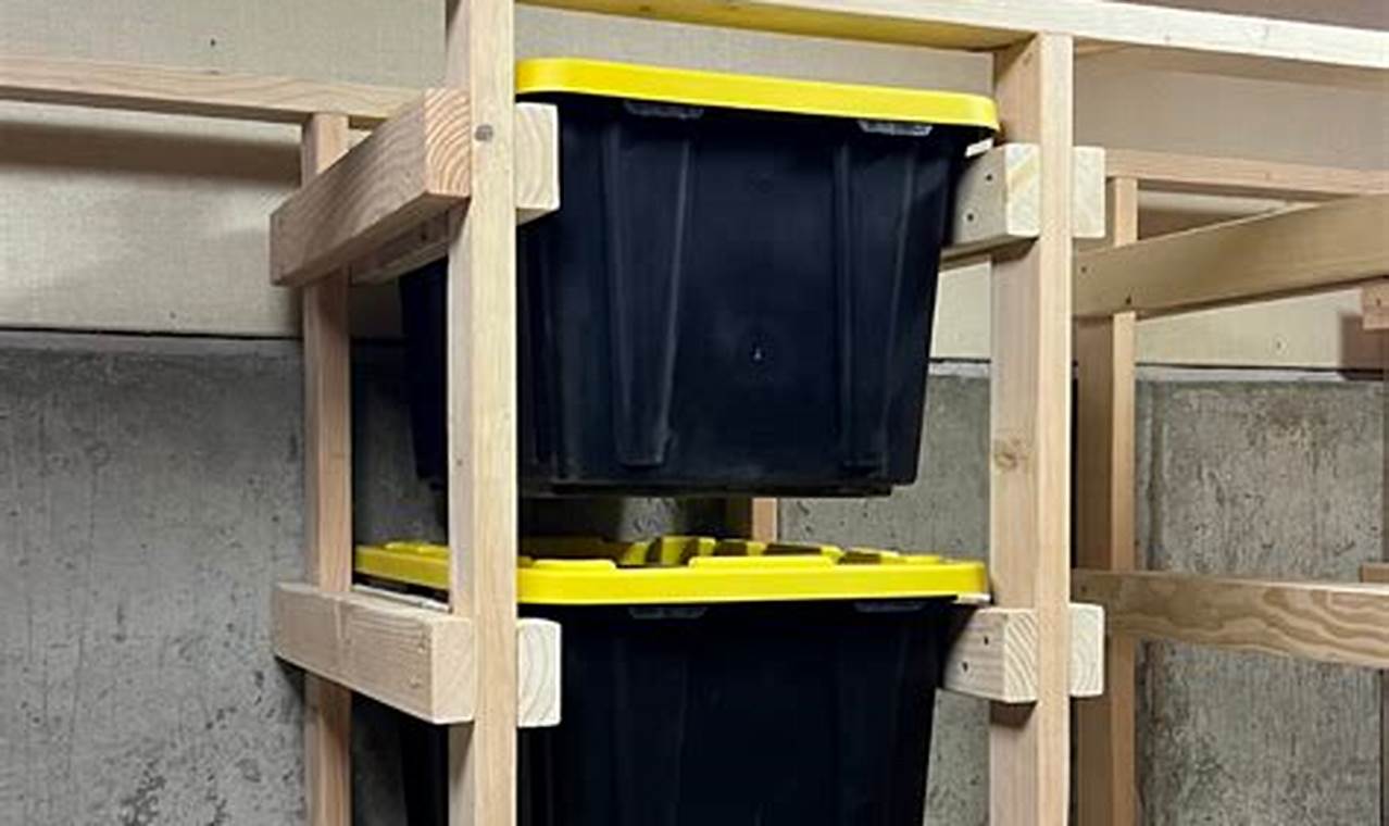 Build Your Own! Storage Bin Rack DIY Project [Easy]