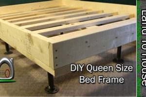 Build Your Own DIY Queen Size Bed Frame: Plans & Ideas | The DIY Hub: Creative Crafts, Repairs & Life Hacks