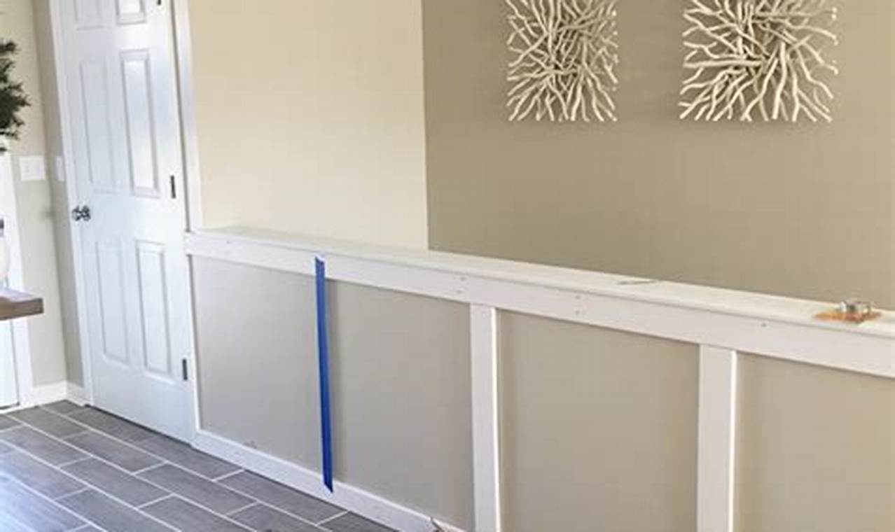 Easy DIY Half Wall Paneling Ideas + Tips