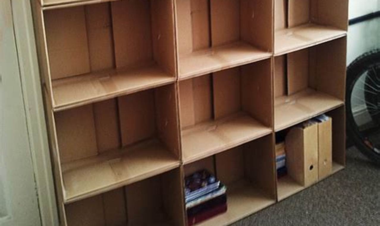 Budget Wall Storage: Cheap DIY Cardboard Bookshelf Ideas The DIY Hub: Creative Crafts, Repairs & Life Hacks Budget Wall Storage: Cheap DIY Cardboard Bookshelf Ideas | The DIY Hub: Creative Crafts, Repairs & Life Hacks