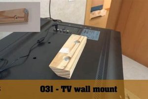 Easy DIY Television Wall Mount: Save on Wall! | The DIY Hub: Creative Crafts, Repairs & Life Hacks