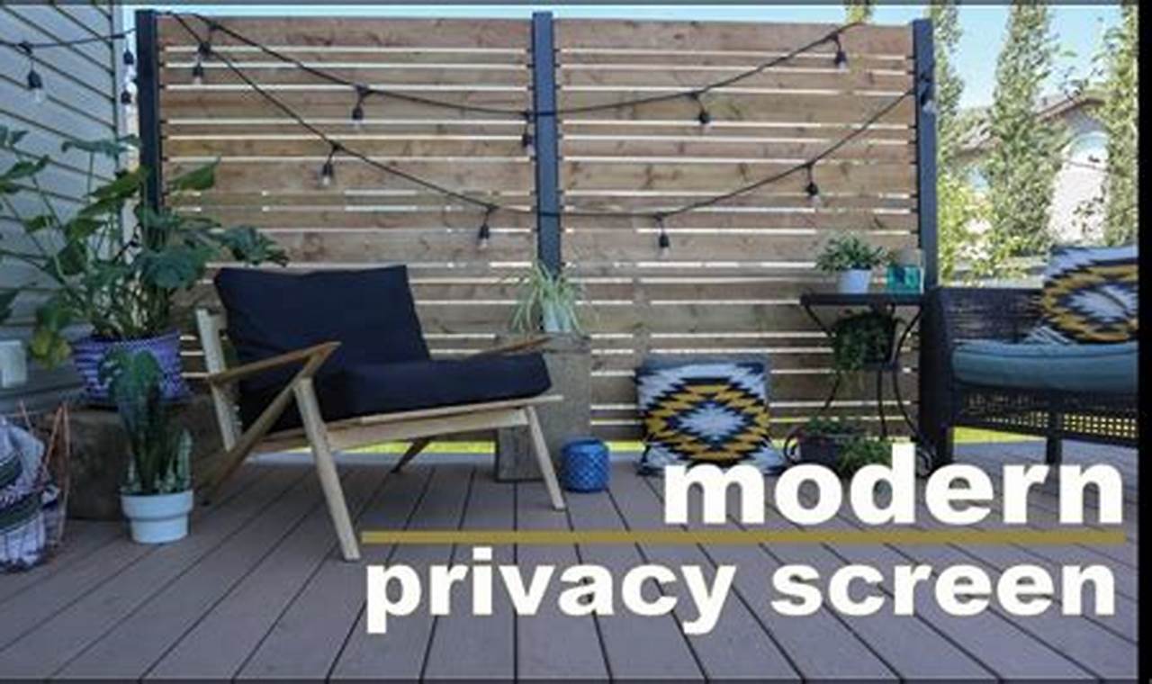 Easy DIY Deck Privacy Wall Ideas on a Budget! | The DIY Hub: Creative Crafts, Repairs & Life Hacks