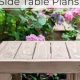 Easy DIY Outdoor Side Table Plans + Ideas | The DIY Hub: Creative Crafts, Repairs & Life Hacks