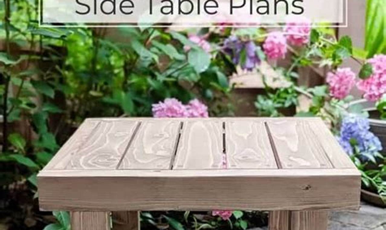 Easy DIY Outdoor Side Table Plans + Ideas