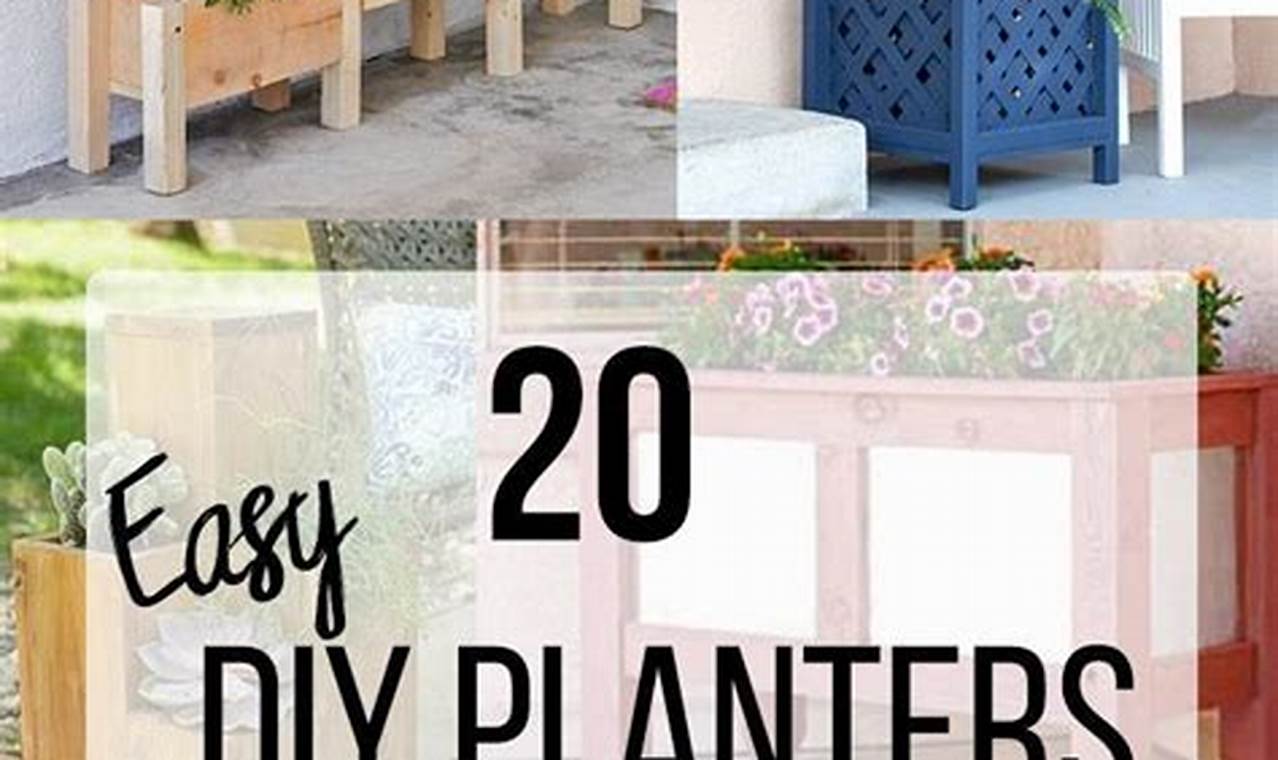 Easy DIY Planters Outdoor Ideas on a Budget