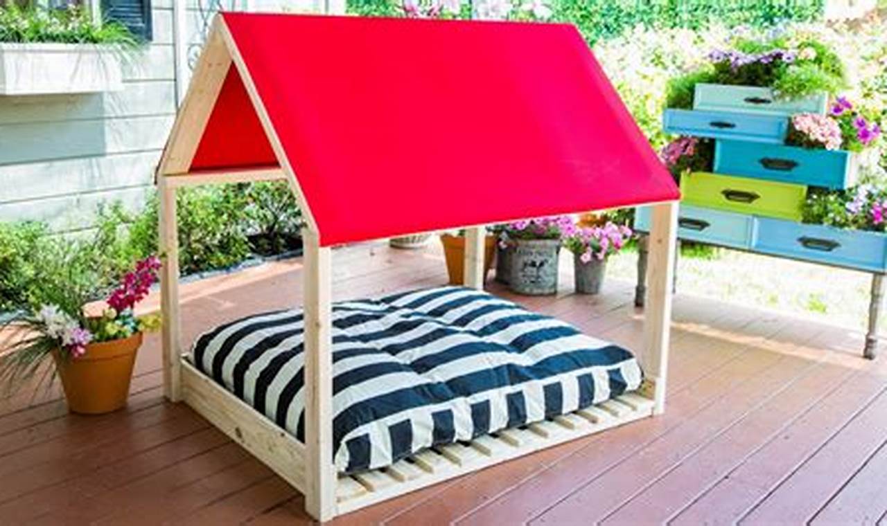 Photo inspiration: Outdoor Dog Bed Plans Reference: Build A Cozy DIY Outdoor Dog Bed Easy Guide