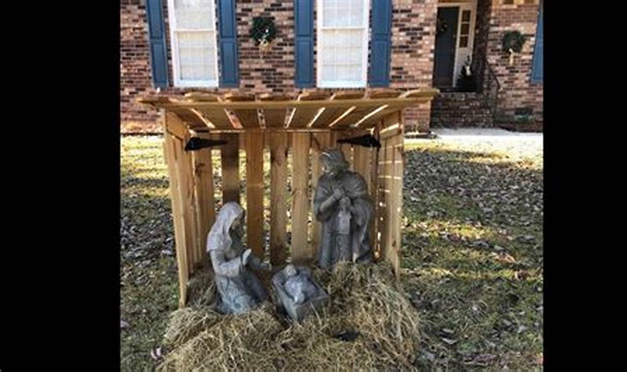 Create a Stunning DIY Outdoor Manger Scene for Christmas!