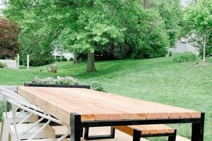 Backyard DIY Outdoor Table Ideas: Plans & Projects | The DIY Hub: Creative Crafts, Repairs & Life Hacks