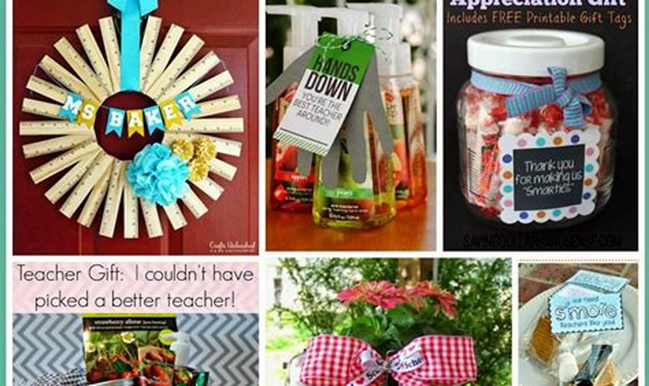 Easy DIY End of Year Teacher Gifts They'll Love (Ideas!)