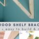 Easy DIY Wood Shelf Brackets: Plans & Ideas! | The DIY Hub: Creative Crafts, Repairs & Life Hacks