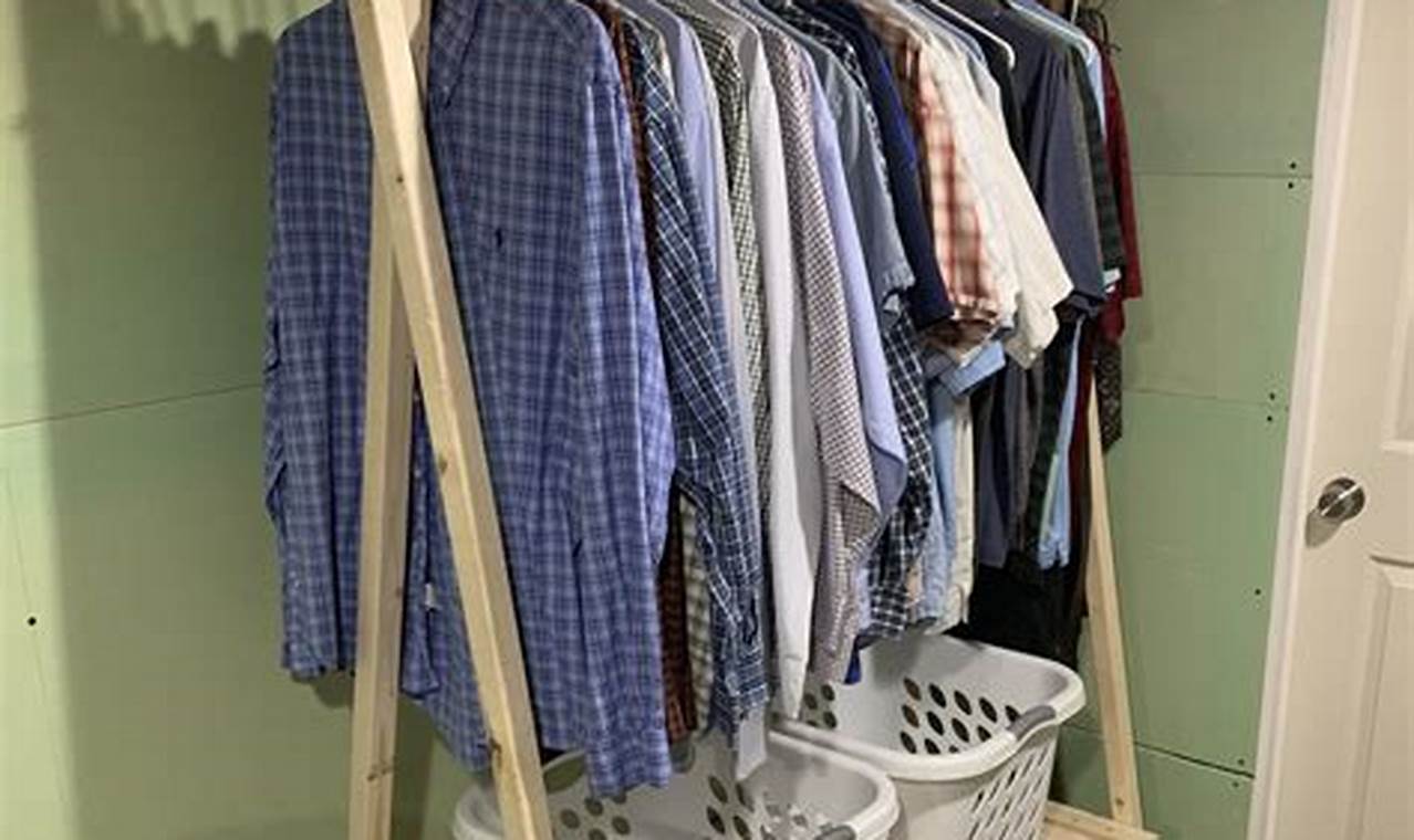 DIY Wooden Clothes Rack: Simple Wood Rack Plans