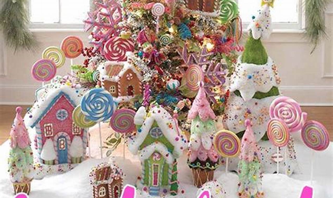 Easy DIY Candyland Christmas Decorations Ideas for Festive Decor