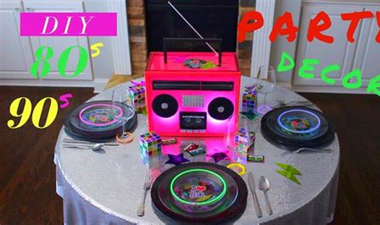 DIY 80s Party Decorations: Rad & Retro Decor The DIY Hub: Creative Crafts, Repairs & Life Hacks DIY 80s Party Decorations: Rad & Retro Decor | The DIY Hub: Creative Crafts, Repairs & Life Hacks