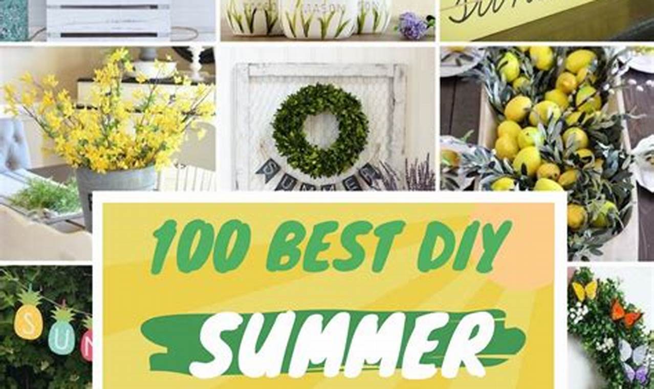 Easy DIY Summer Decor: Ideas to Spark Joy! The DIY Hub: Creative Crafts, Repairs & Life Hacks Easy DIY Summer Decor: Ideas to Spark Joy! | The DIY Hub: Creative Crafts, Repairs & Life Hacks