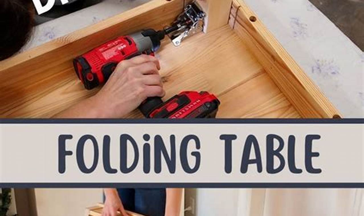 Build Strong: DIY Folding Table Legs Guide for Tables