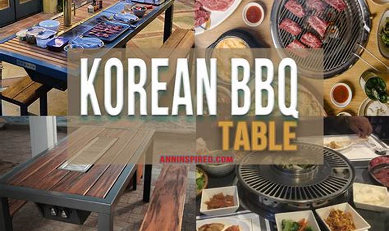 Build Your Own: DIY Korean BBQ Table Plans & Ideas