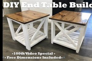 Easy DIY Farmhouse End Table: Build Your Own Today! | The DIY Hub: Creative Crafts, Repairs & Life Hacks