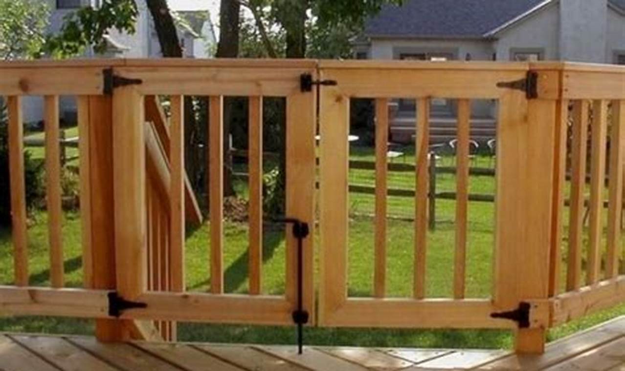 DIY Deck Gate Ideas: Safe & Stylish Builds