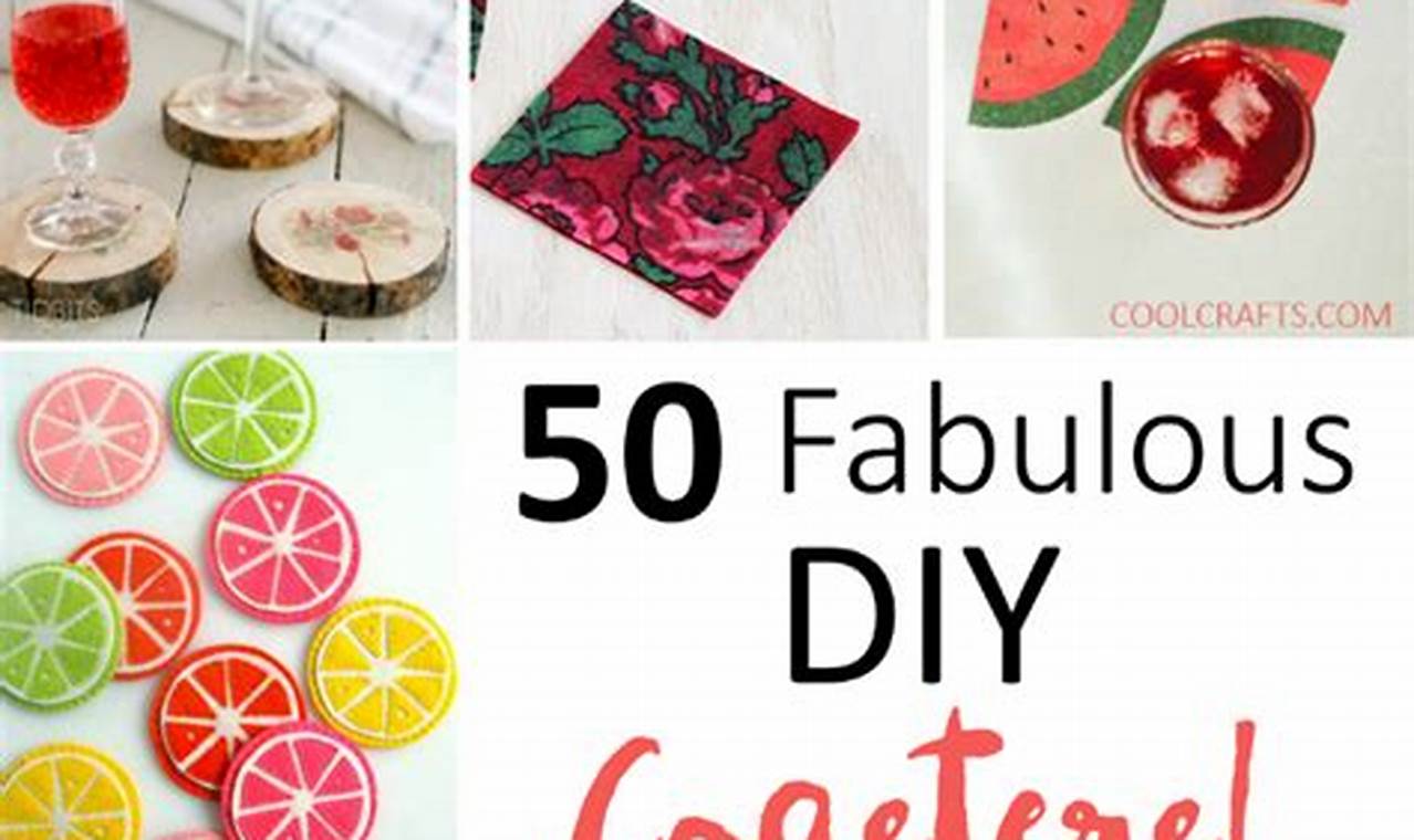 Cool Coaster DIY Ideas: Craft Your Own + More! | The DIY Hub: Creative Crafts, Repairs & Life Hacks