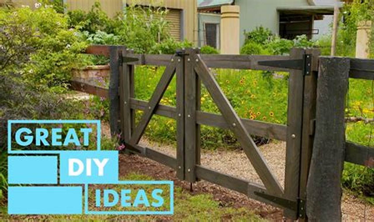 Easy DIY Gate Ideas & Projects: Entryway Solutions | The DIY Hub: Creative Crafts, Repairs & Life Hacks