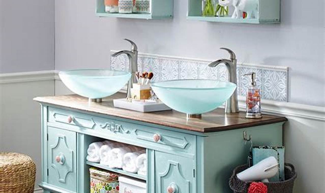 Clever DIY Small Bathroom Vanity Ideas: On a Budget! | The DIY Hub: Creative Crafts, Repairs & Life Hacks