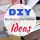 Easy DIY Business Card Holder Ideas + More! | The DIY Hub: Creative Crafts, Repairs & Life Hacks