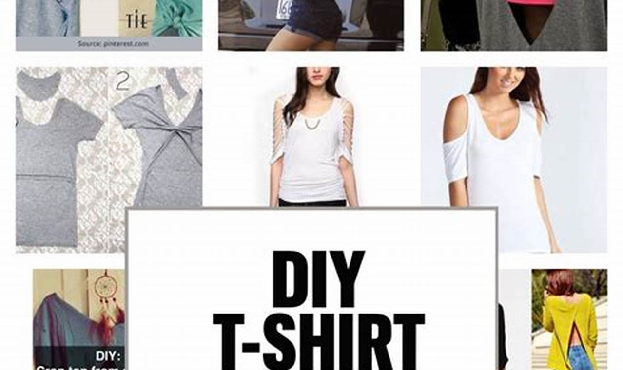 Easy No-Sew T-Shirt Cuts: DIY Ideas + Patterns! | The DIY Hub: Creative Crafts, Repairs & Life Hacks