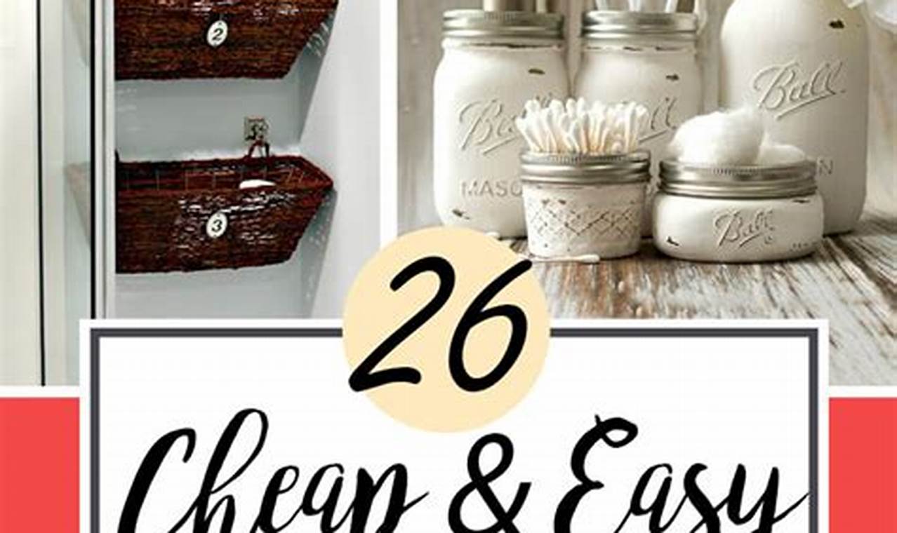 Easy DIY Restroom Ideas: Refresh on a Budget! | The DIY Hub: Creative Crafts, Repairs & Life Hacks
