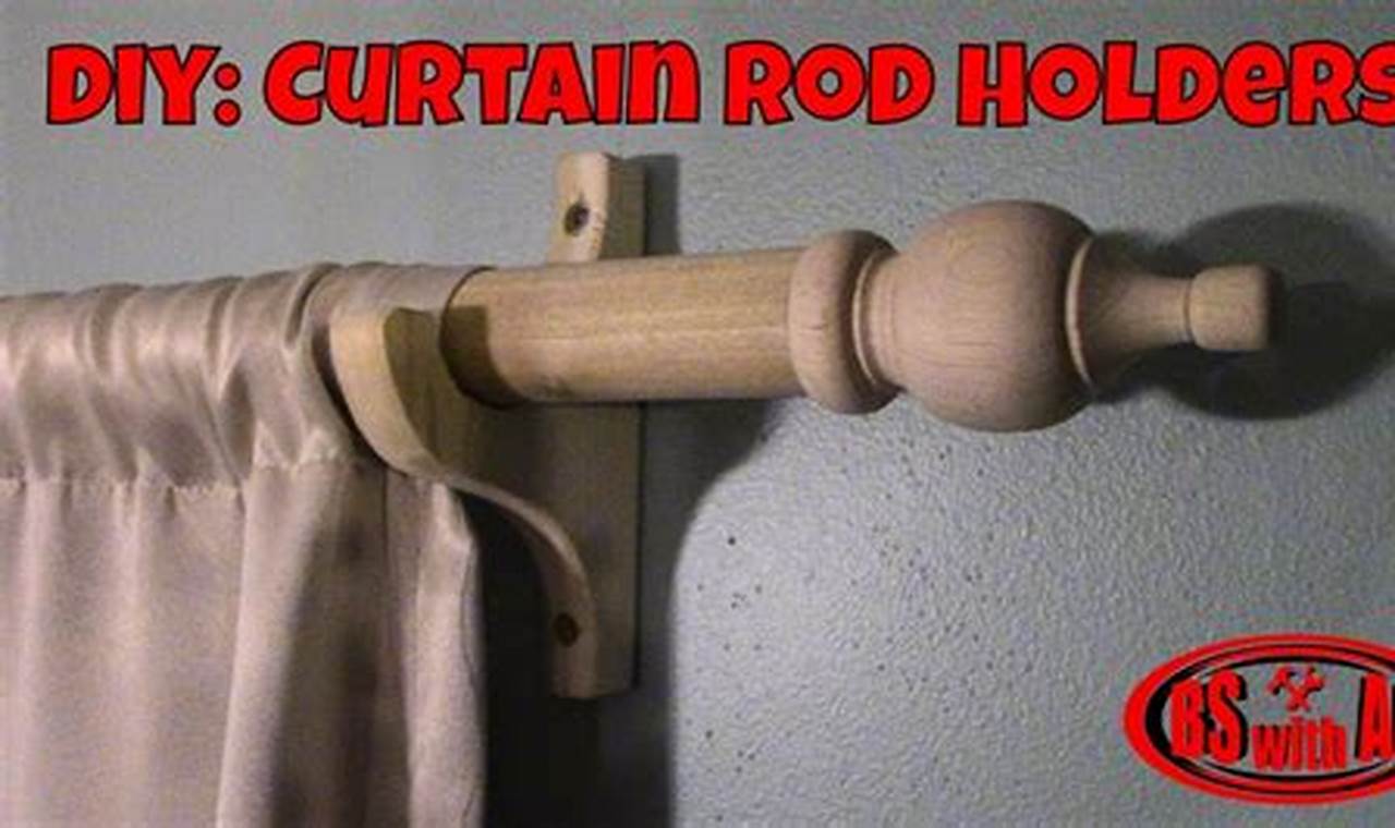 Easy DIY Curtain Rod Holder Ideas + Solutions!