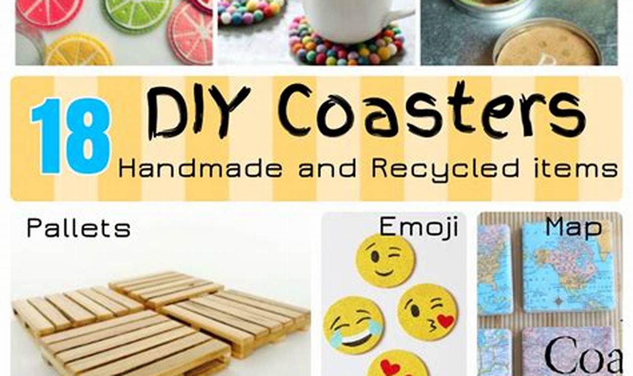 Diy Coasters Examples Easy DIY Coasters: Fun & Functional DIY Projects!