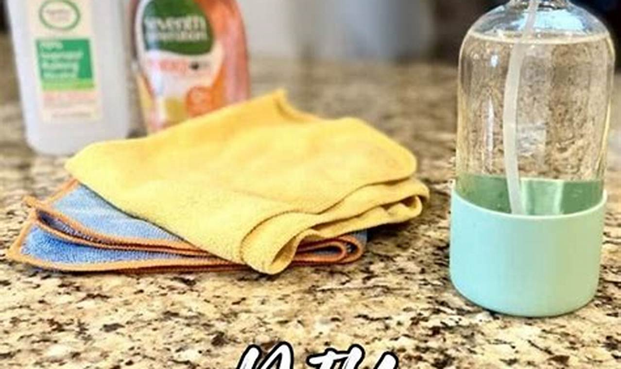 Easy DIY Granite Cleaner: Recipes &amp; Tips | The DIY Hub: Creative Crafts, Repairs & Life Hacks