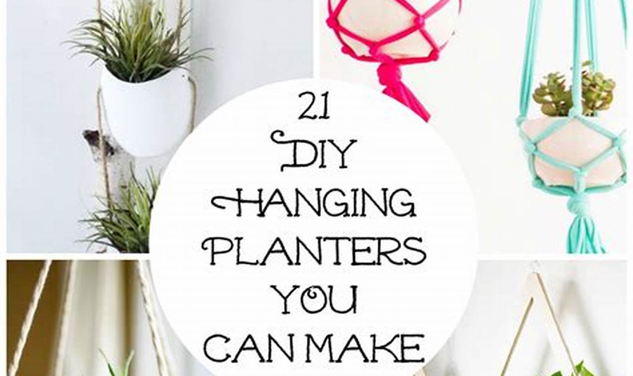Easy DIY Hanging Planter Ideas + Decor Tips