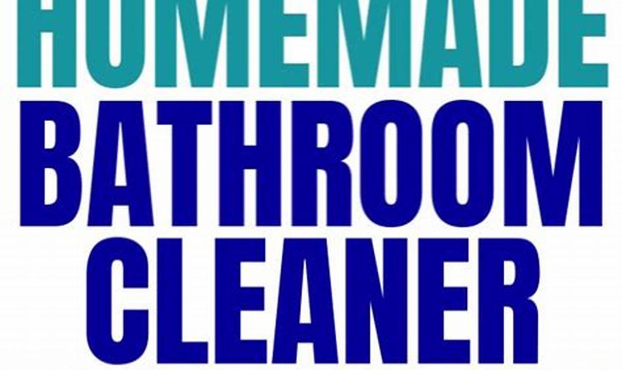 Easy DIY Bathroom Cleaner: Recipes & Tips | The DIY Hub: Creative Crafts, Repairs & Life Hacks