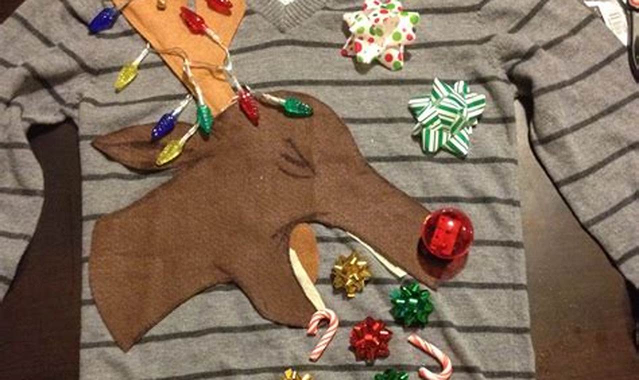 Easy DIY Ugly Sweater Ideas: Craft Your Kitsch! | The DIY Hub: Creative Crafts, Repairs & Life Hacks