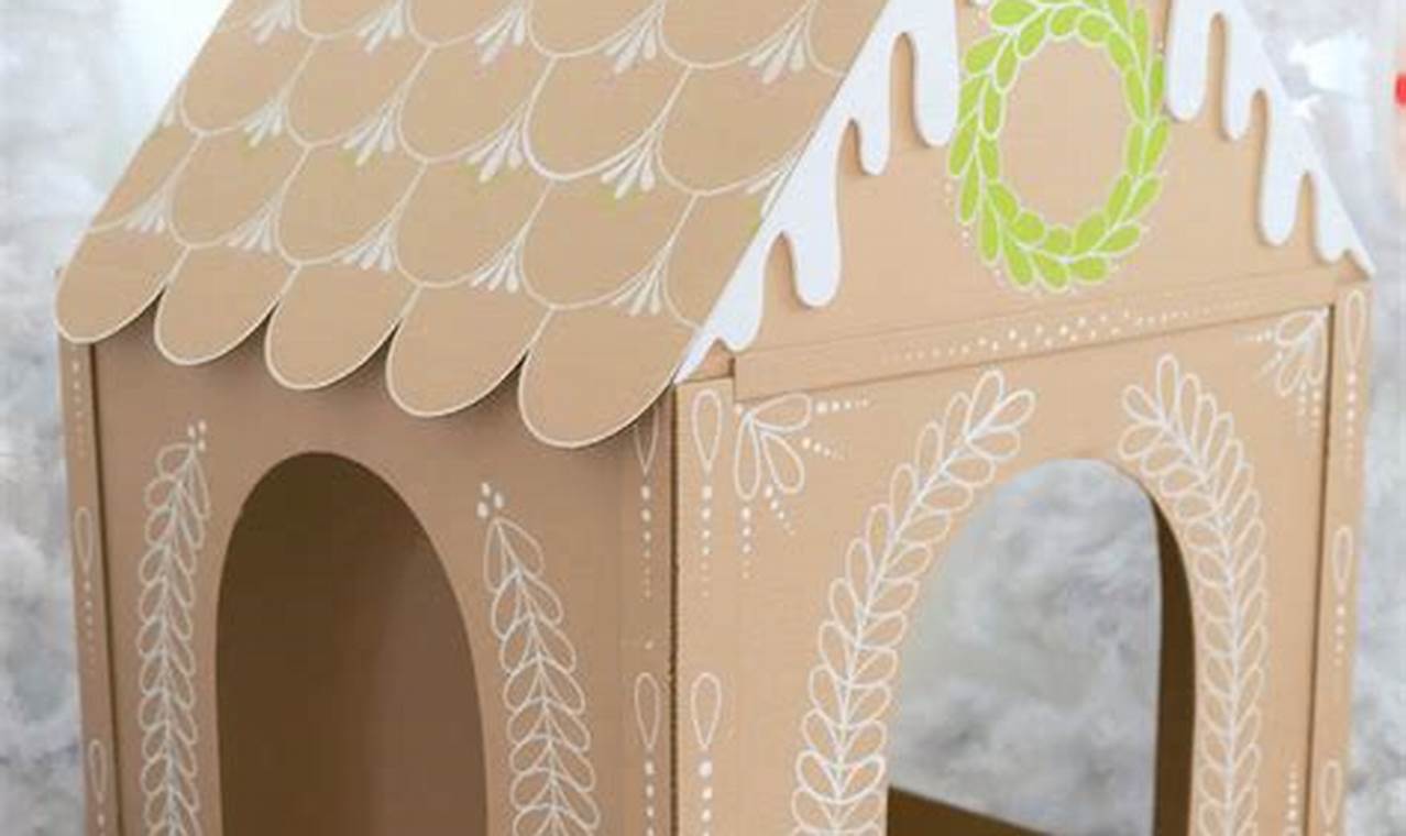 Easy DIY Cardboard Gingerbread House: Festive Fun! | The DIY Hub: Creative Crafts, Repairs & Life Hacks