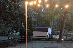 DIY String Light Pole Ideas: Build Your Own Guide | The DIY Hub: Creative Crafts, Repairs & Life Hacks