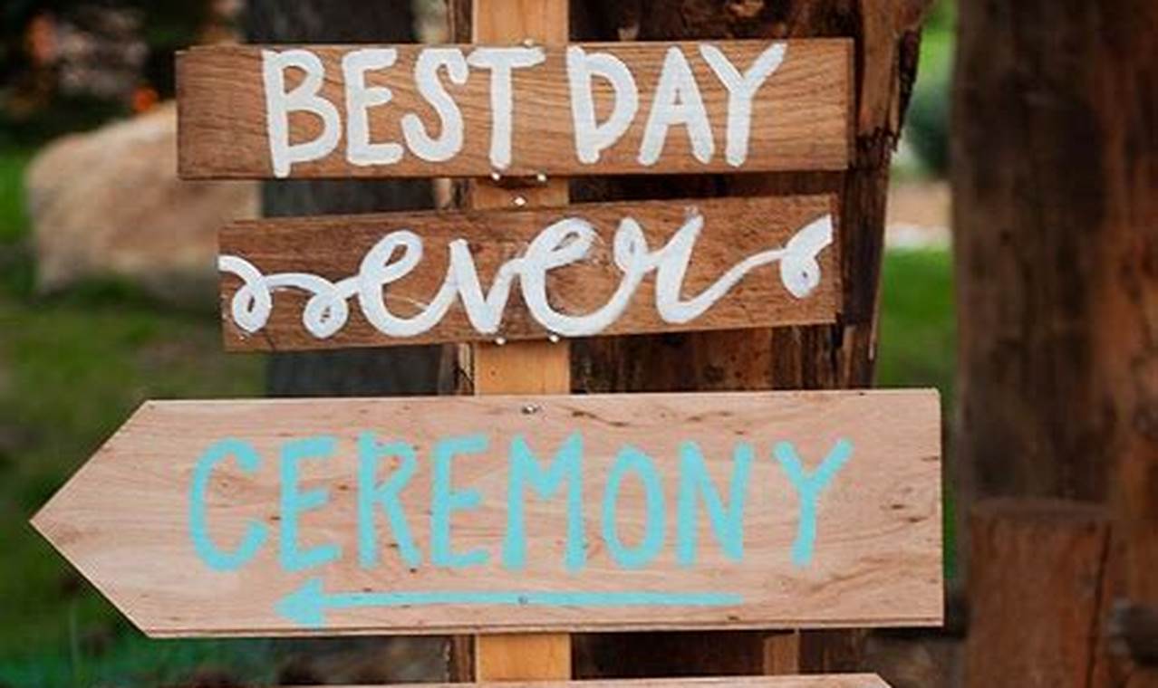 Easy DIY Wedding Signs: Ideas & More! | The DIY Hub: Creative Crafts, Repairs & Life Hacks