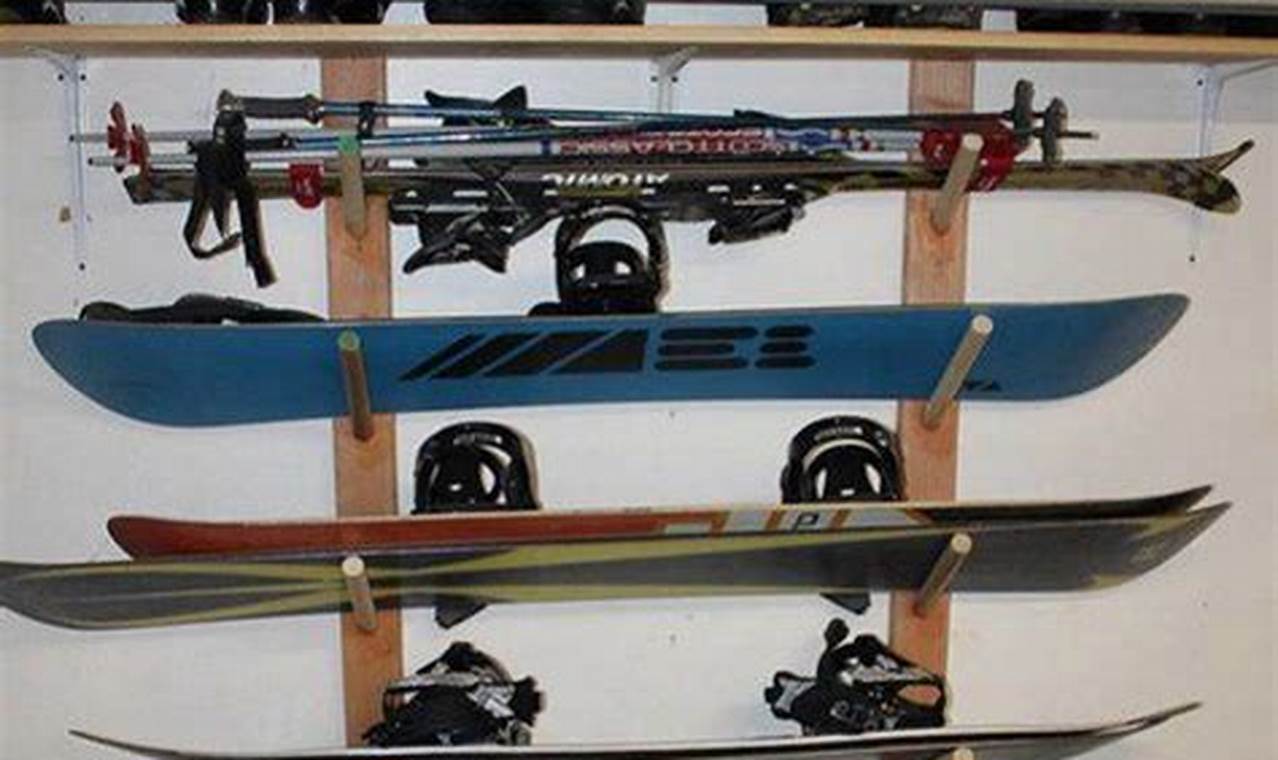 Build Your Own DIY Ski Rack: Storage Solutions | The DIY Hub: Creative Crafts, Repairs & Life Hacks
