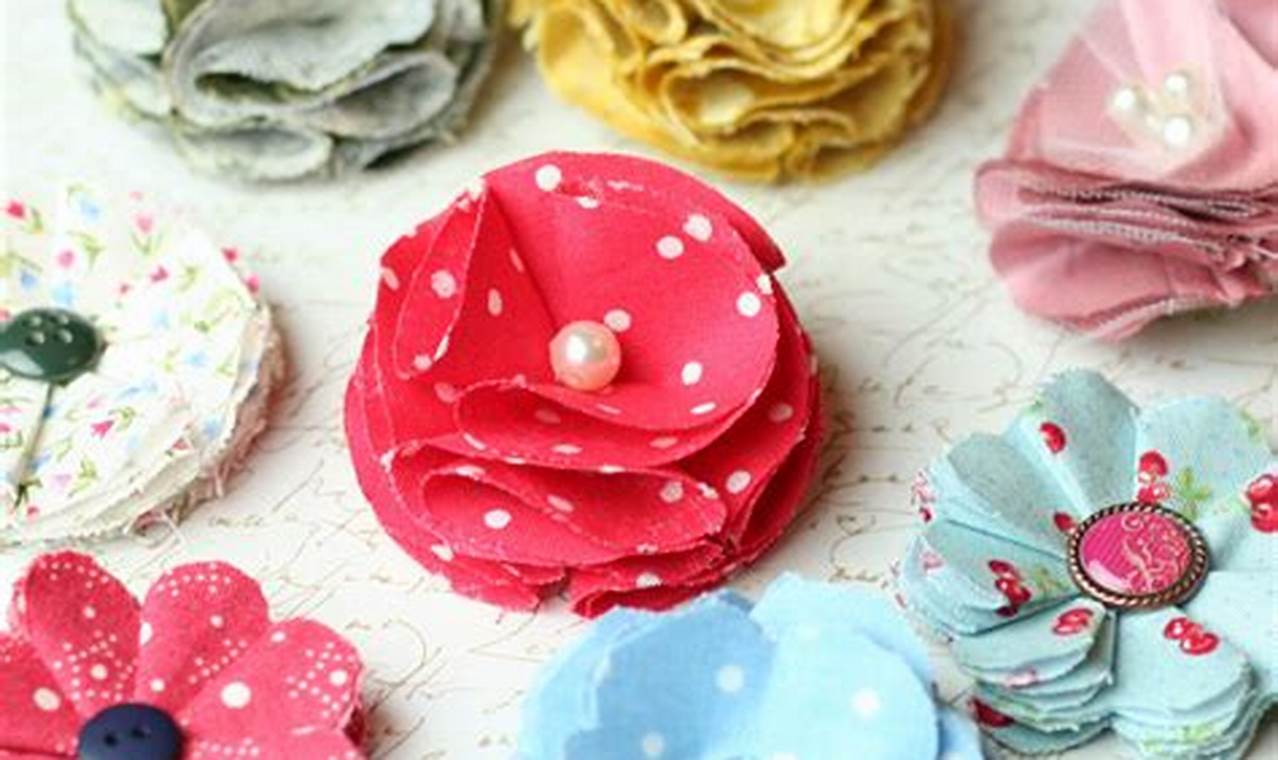 Easy DIY Material Flowers: Craft Beautiful Blooms! | The DIY Hub: Creative Crafts, Repairs & Life Hacks