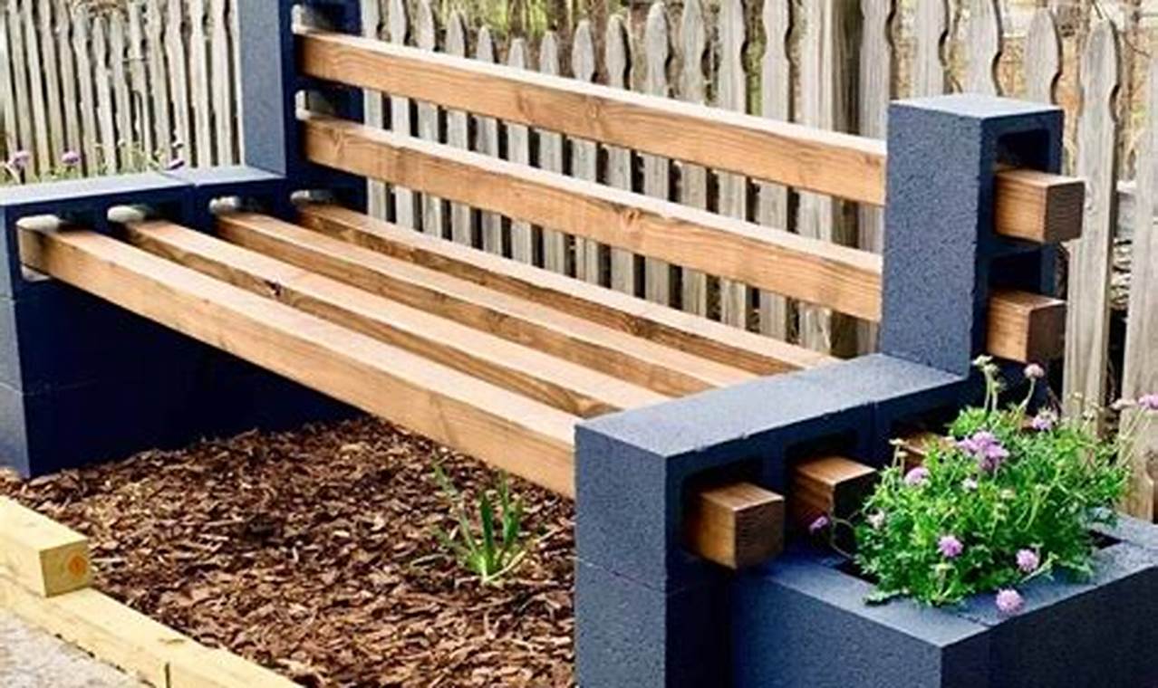 Build Your Own DIY Cinder Block Bench: Easy &amp; Cheap | The DIY Hub: Creative Crafts, Repairs & Life Hacks