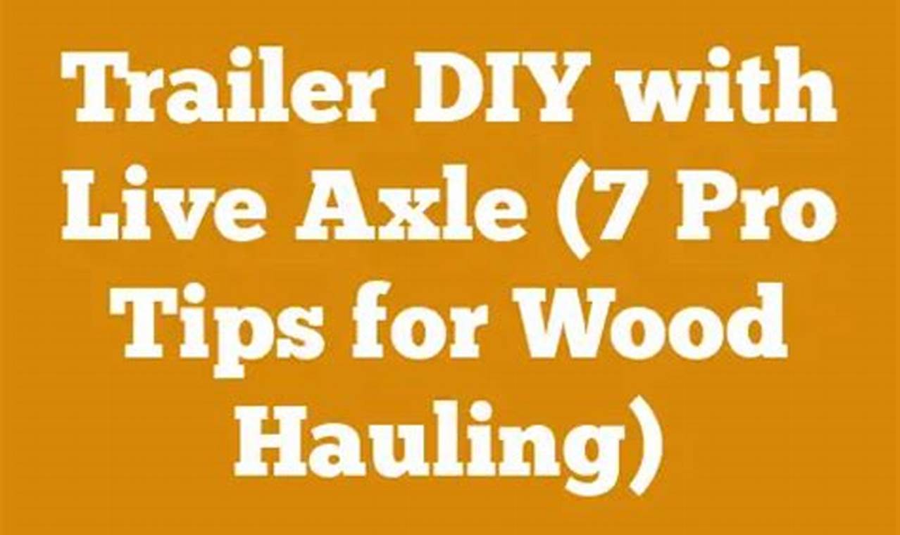 Build Your Own Trailer: Live Axle DIY Guide! | The DIY Hub: Creative Crafts, Repairs & Life Hacks