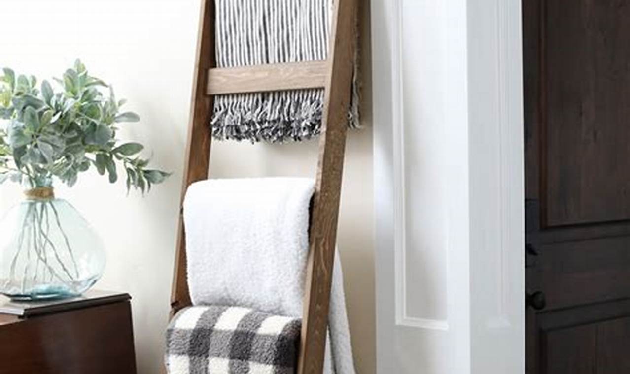 DIY Guide: Build Your Own Ladder for Blankets (Easy!) The DIY Hub: Creative Crafts, Repairs & Life Hacks DIY Guide: Build Your Own Ladder for Blankets (Easy!) | The DIY Hub: Creative Crafts, Repairs & Life Hacks