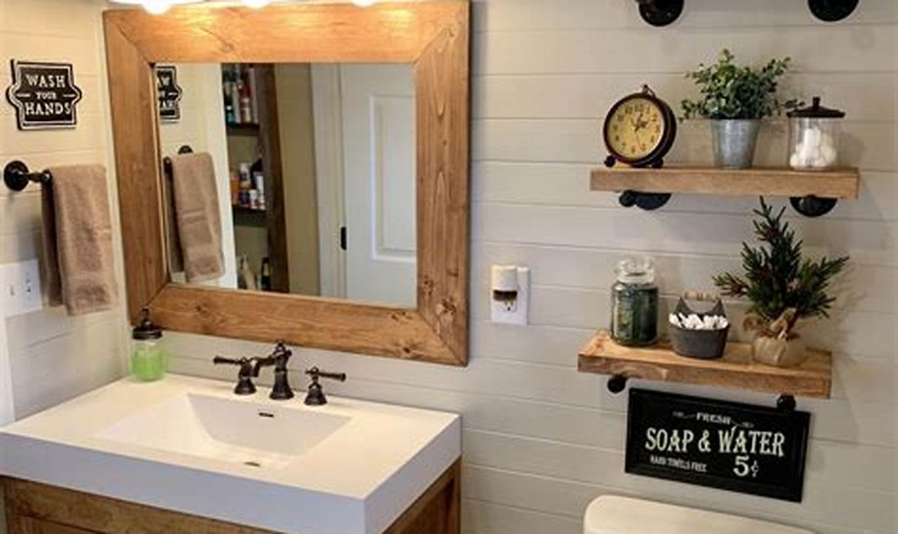 DIY Charm: Rustic Farmhouse Bathroom Ideas & More! | The DIY Hub: Creative Crafts, Repairs & Life Hacks