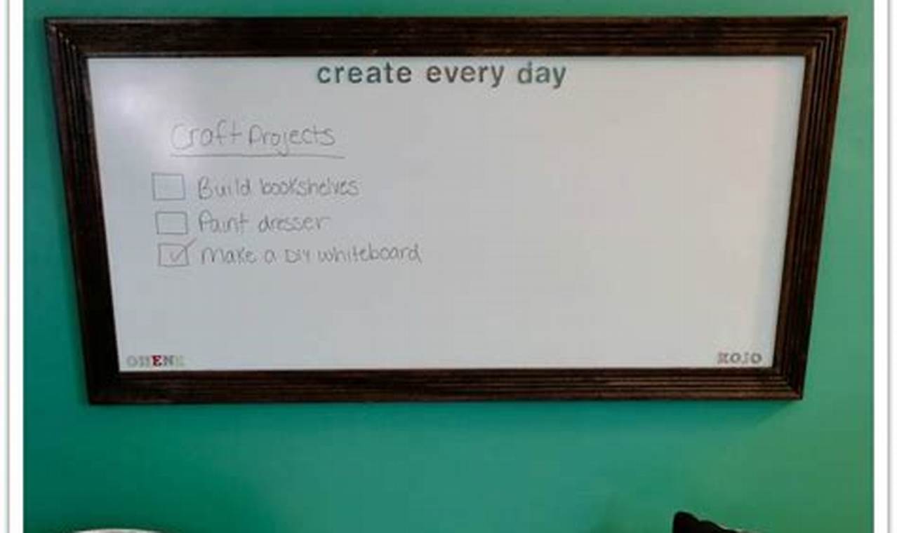 Easy DIY Whiteboard: Build Your Own! The DIY Hub: Creative Crafts, Repairs & Life Hacks Easy DIY Whiteboard: Build Your Own! | The DIY Hub: Creative Crafts, Repairs & Life Hacks