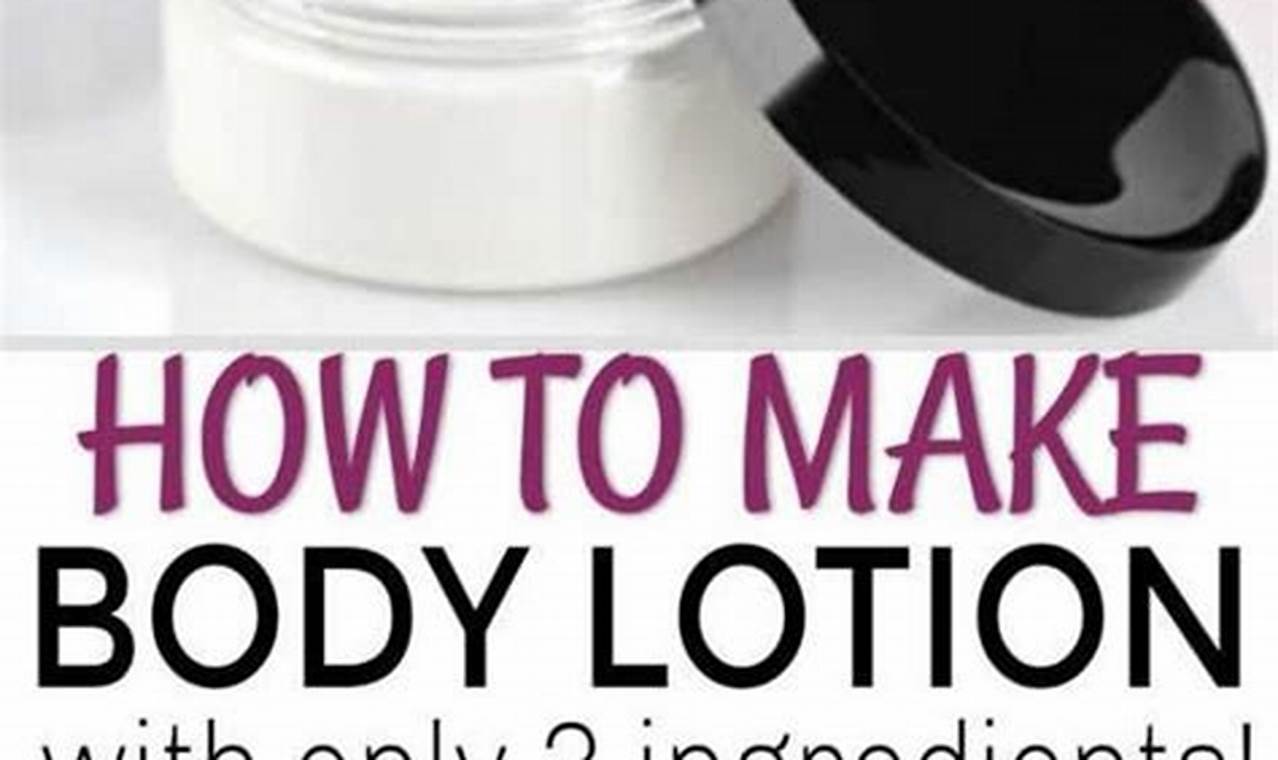 Easy DIY Lotion Recipes: Make Your Own! | The DIY Hub: Creative Crafts, Repairs & Life Hacks