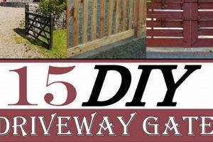 Easy DIY Driveway Gate Ideas + Plans | The DIY Hub: Creative Crafts, Repairs & Life Hacks