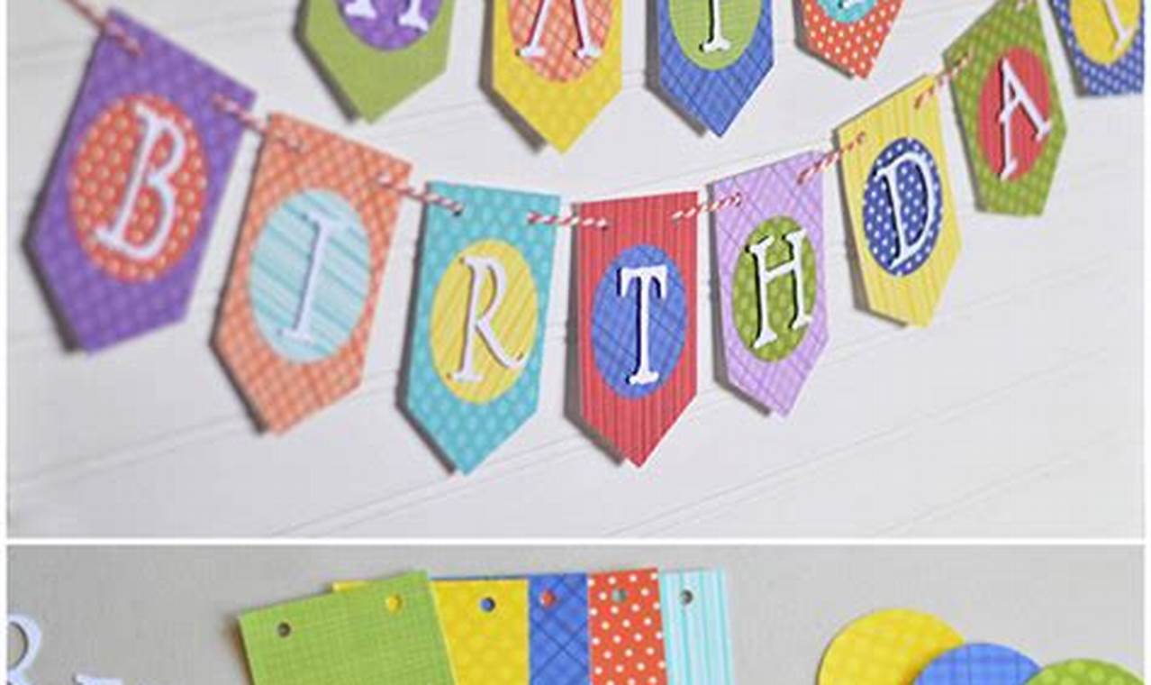 Easy DIY Birthday Banner Ideas + Tips & Tricks! | The DIY Hub: Creative Crafts, Repairs & Life Hacks
