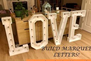 Easy DIY Marquee Letters: Light Up Your Life! | The DIY Hub: Creative Crafts, Repairs & Life Hacks